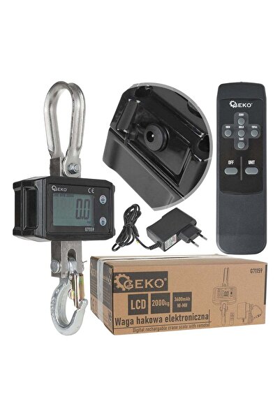 GEKO ΨΗΦΙΑΚΗ ΖΥΓΑΡΙΑ ΓΕΡΑΝΟΥ 2000KG ΜΕ ΤΗΛΕΧΕΙΡΙΣΤΗΡΙΟ