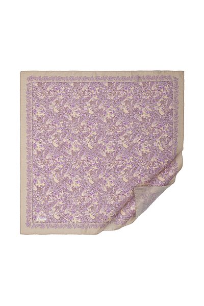 ipekevi Stone Purple Mesopotamia Model 06 Patterned Scarf
