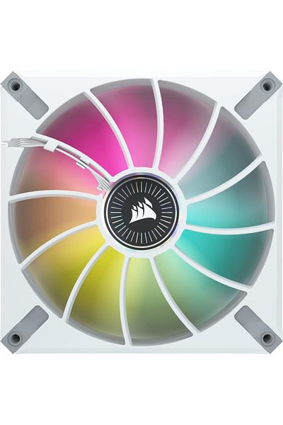 Corsair ML140 RGB Elite Fan with Magnetic Bearing - 2 Pack - White Frame