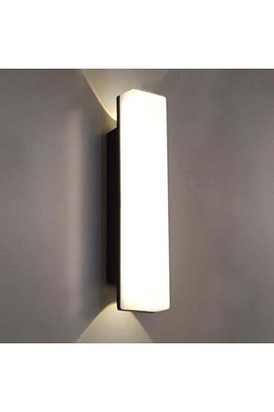 ELECTROPOWER Rectangular Wall Sconce with Diffused Yellow Light 9W 30cm x 6cm
