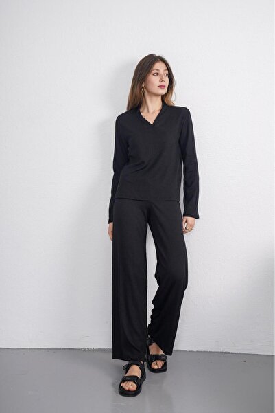 HG MODA Set de trening pentru femei cu guler