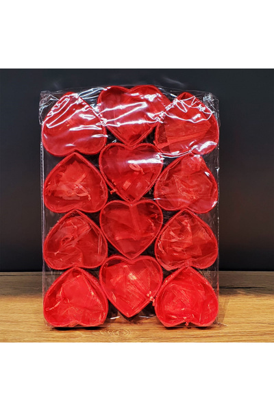 Veraura Lifestyle Red Heart Tulle Pouch
