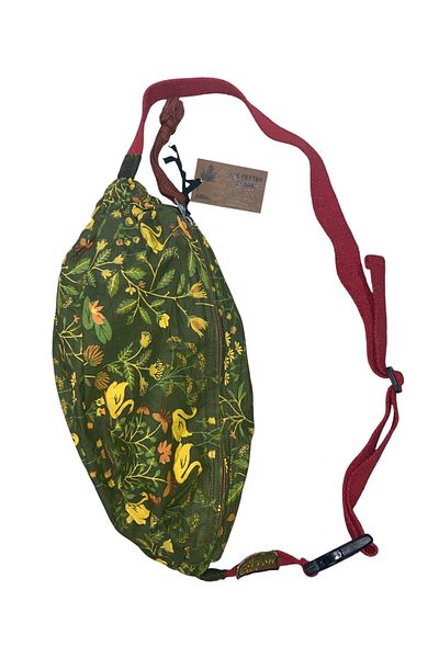 Old Cotton Vintage Shabby Balloon Freeback Patterned Casual Waist Bag Colorful 36 cm X 30 cm