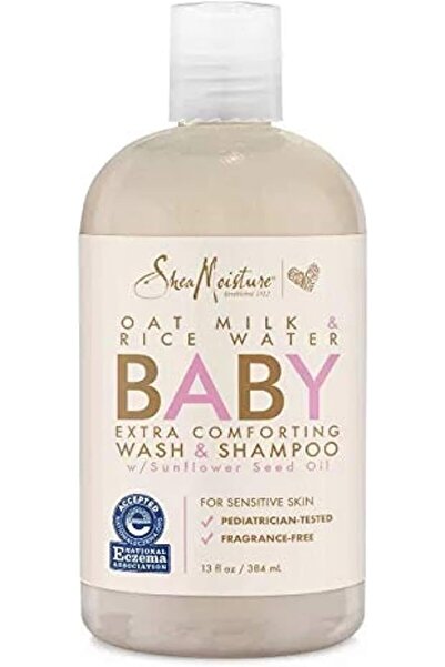 TOPONEE SheaMoisture Baby Wash & Shampoo with Oatmilk & Rice Water - 13 fl oz