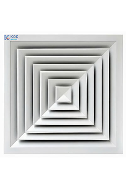 KOÇ MENFEZ KARE TAVAN ANEMOSTAD 60X60 (DIŞ ÖLÇÜ),(45X45 İÇ ÖLÇÜ) ALÜMİNYUM