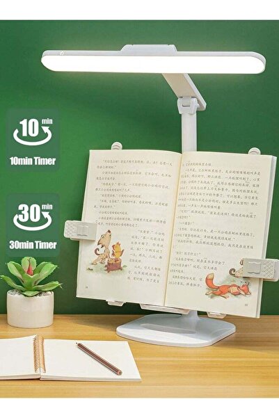 Generic XiuWoo Eye Protection Desk Lamp With Book Stand Reading Stand with Lights Look Up and Read Healthil