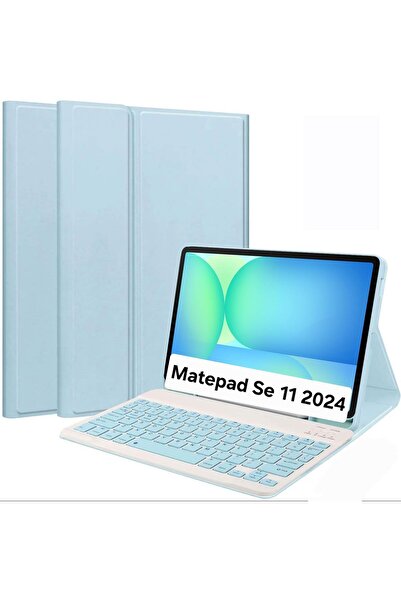 Fogy Huawei MatePad SE 11 2024 inch İle Uyumlu Bluetooth Türkçe Q Klavyeli Kı...