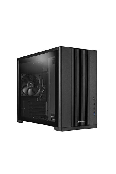 Chieftec Корпус BX-10B-OP, Мини тауър, Без захранване (Черен)