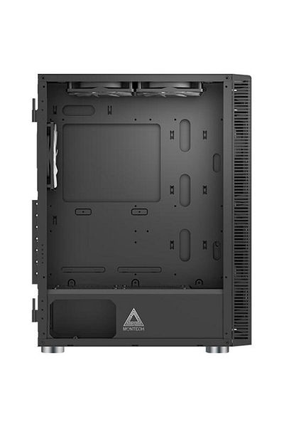 MONTECH Carcasa X3 Mesh, fara sursa, ATX, mesh, tempered glass, ARGB (Negru)
