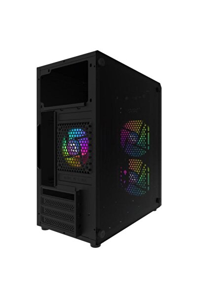 AQIRYS Carcasa Bellatrix Pro, Mini Tower, Tempered glass (Black)