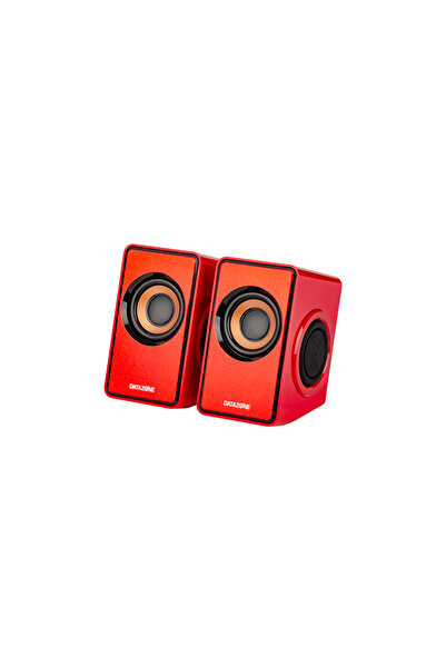 Datazone DZ‑T007 Red Mini USB Computer Speakers – Portable, Colorful Design, Deep Bass
