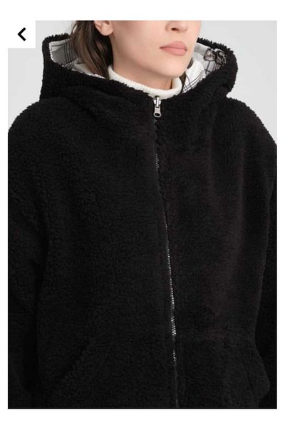 AXXAN Unisex Double Sided Hooded Coats Coat Jacket Inside Plush Fleece Women Men Coats Cardigan