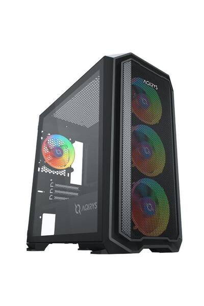 AQIRYS Carcasa Wezen ARGB, Mini Tower, Sticla securizata (Negru)