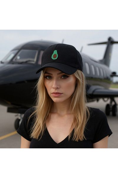 JACA Design Figure Embroidered Diameter Hat