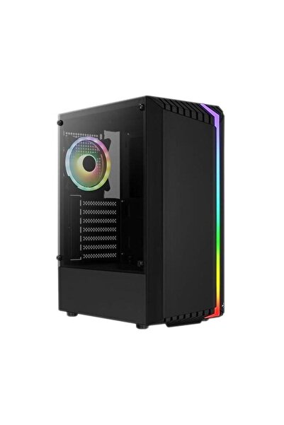 AEROCOOL Carcasă Bionic, Mid Tower, Sticlă securizată (Negru)