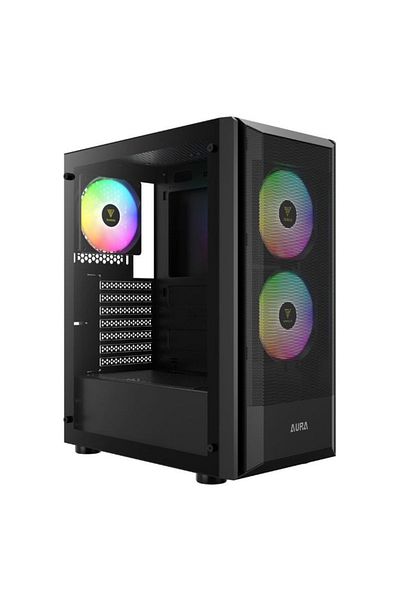 gamdias Carcasa Aura GC6, ARGB, Middle Tower (Negru)