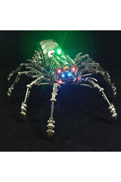 HAWIRE Puzzle mecanic 3D, DJD-014, Model paianjen DYI, Metalic, 375 piese, 21X19X10cm, Bronz