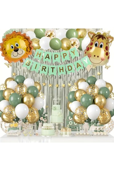 CANSIN زينة عيد ميلاد على شكل أسد غابة وغزال