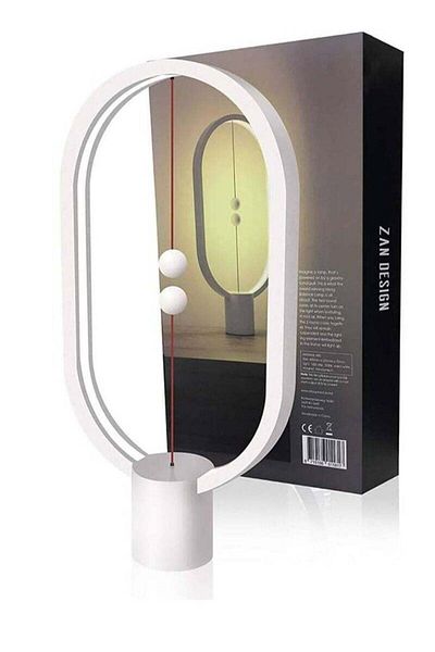 Generic Vitacelli Heng Balance lamp - Ellipse Magnetic mid-air Switch USB Powered LED lamp, Warm Eye-Care L