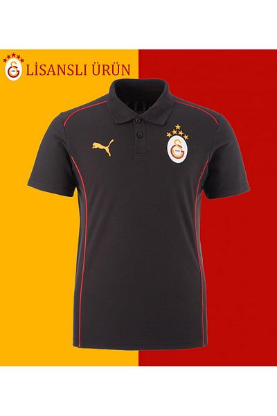 Galatasaray Licensed Puma a Team 5 Star Polo T-Shirt
