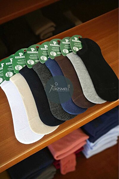 urzsmell Bamboo Sneaker Casual Invisible Socks Comfortable Flexible Pack of 6