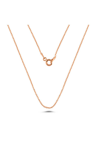 Nereze 925 Ayar Gümüş 30 Forse Kalınlık 50 Cm Düz Model Zincir