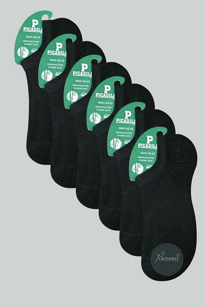 urzsmell Bamboo Sneaker Casual Invisible Socks Comfortable Flexible Pack of 6