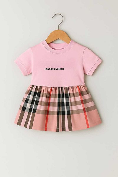 SULİFESTORE Single Jersey Skirt Plaid Dress
