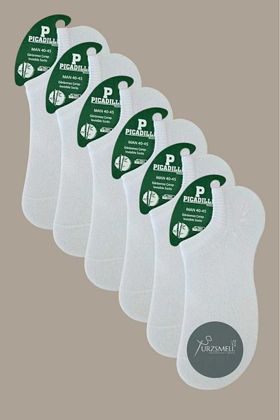 urzsmell Bamboo Sneaker Casual Invisible Socks Comfortable Flexible Pack of 6