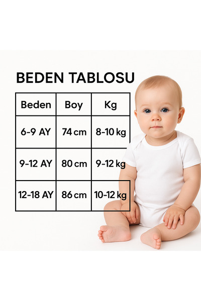 İZYALİF BABY Baby Girl 3-Piece Sleeping Bag Daily Cotton Zippered Without Booties