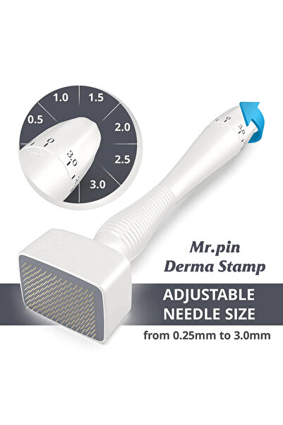 Mr Pin Original Derma Stamp Mr.Pin 140 adjustable pin - Professional Titanium Micro needling