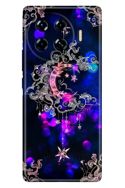 TECNO Spark 20 Pro Plus 6.78Inc Case Colorful Silicone Printed Tpu Ayyıldız N...