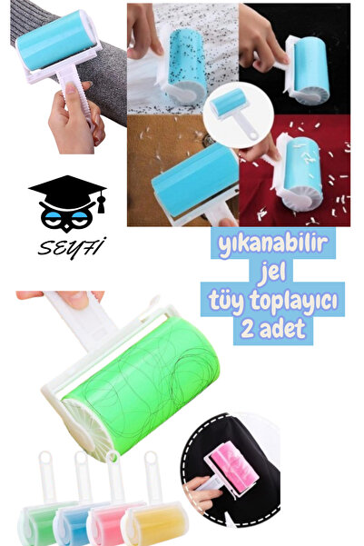 SEYFİKİRTASİYE yıkanabilir jel tüy toplayıcı 2 adet