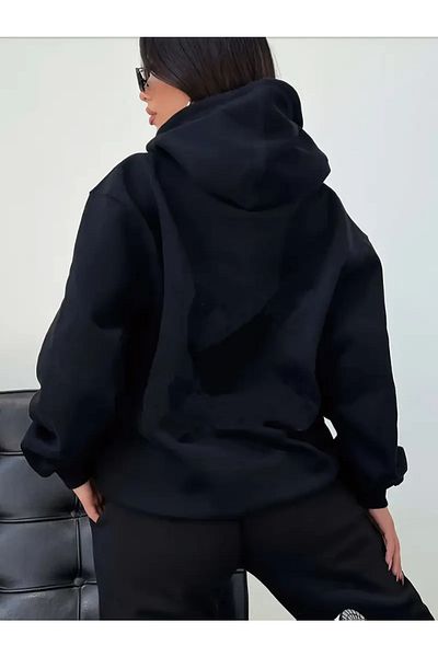 macklin Unisex Men Women Psalm Printed Oversize 3 Thread Hooded Tracksuit Set