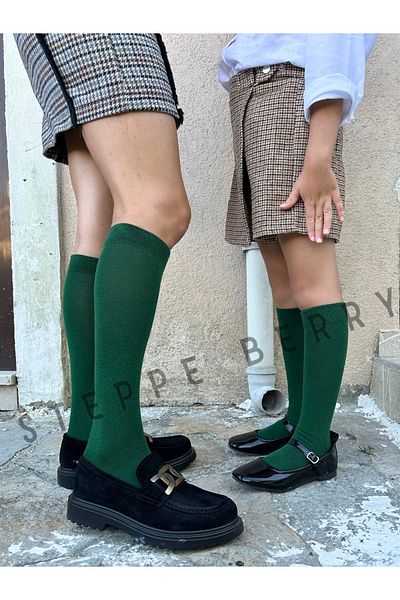 STEPPE BERRY Knee-High Casual and School Socks