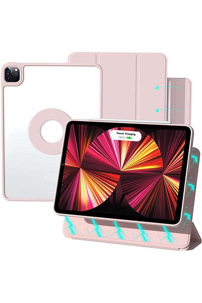 SIGLOO iPad Air 11 2024 / 5-4 10.9'' synthetic leather case, silicone back, shockproof Dark Blue