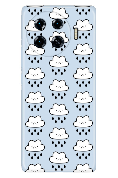 TECNO Spark 20 Pro Plus 6.78Inc Case Decorative Silicone Printed Cover Crying Cloud
