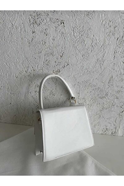 EZZY BLİSS Geantă de umăr și curea pentru femei, toamnă iarnă, cu o singură mâneră, clasică - albă