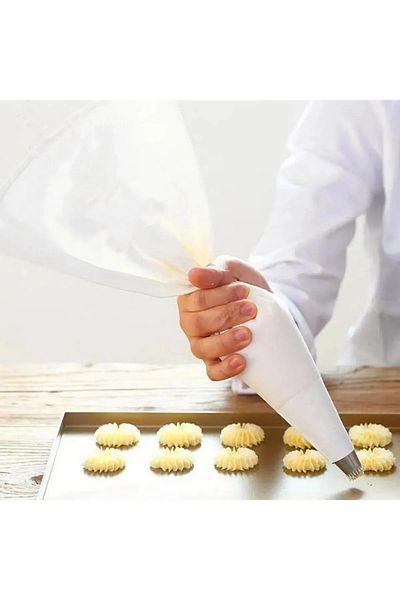 LOVYCO Washable Fabric Cream Piping Bag – Fabric, Durable, Reusable Pastry Bag