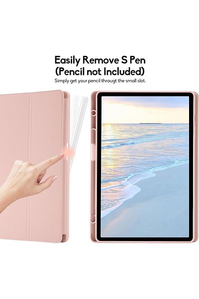 SIGLOO Husa premium Samsung Tab S10+/S10Fe+/S9+/S9Fe+ 12.4", suport Smart Pen, spate PC, Pine Green