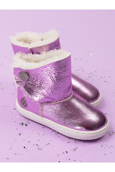 Ateş Hakiki Deri Kürklü Bebek & Çocuk Bot Ayakkabı