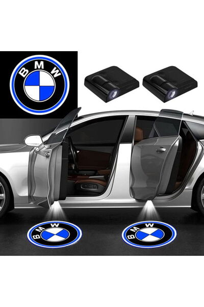 HAWIRE Set 2 proiectoare logo BMW cu holograma pe led HAWIRE, Cu senzor, 3 baterii tip AAA