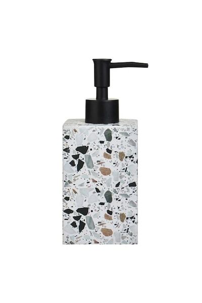 BREZIUM Cement liquid soap dispenser, square shape,