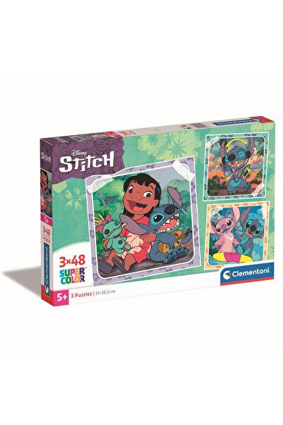As Puzzle Super Color Disney 3X48 Stitch Clementoni