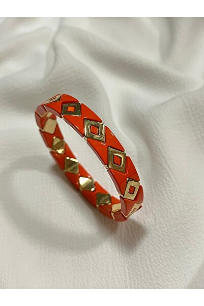 Çelik Lucky Store Porselen Kaplama Lastikli Bilezik