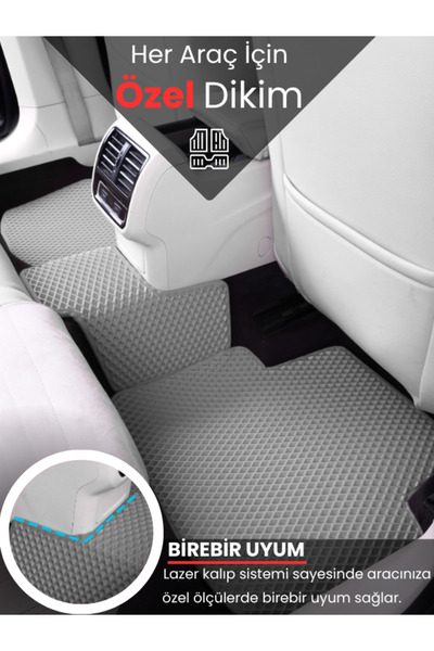 stiloto OPEL CORSA D (2006-2014) Uyumlu EVA Paspas Tam Set–Araca Özel,Kolay Montaj,Oto Paspas