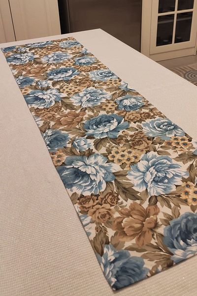 Altın Kuğu Panama Linen Runner 40X140 cm