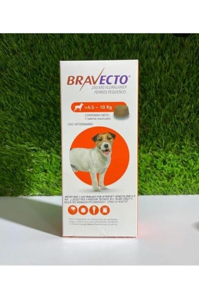 bravecto أقراص قابلة للمضغ للكلاب × قرص واحد (4.5-10 كجم)