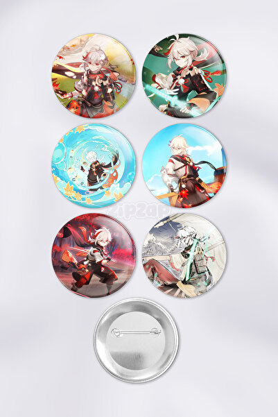 ZipZap Kaedehara Kazuha Genshin impact Çanta Süsü Rozet İğneli Buton Rozet Se...