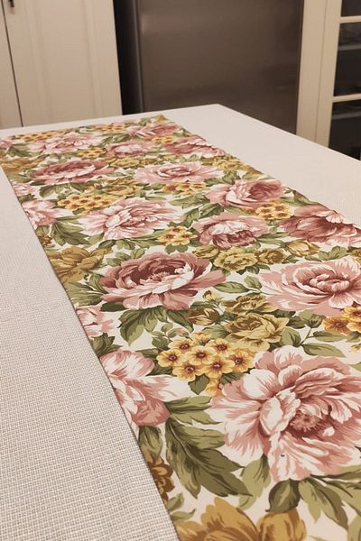 Altın Kuğu Panama Linen Runner 40X140 cm